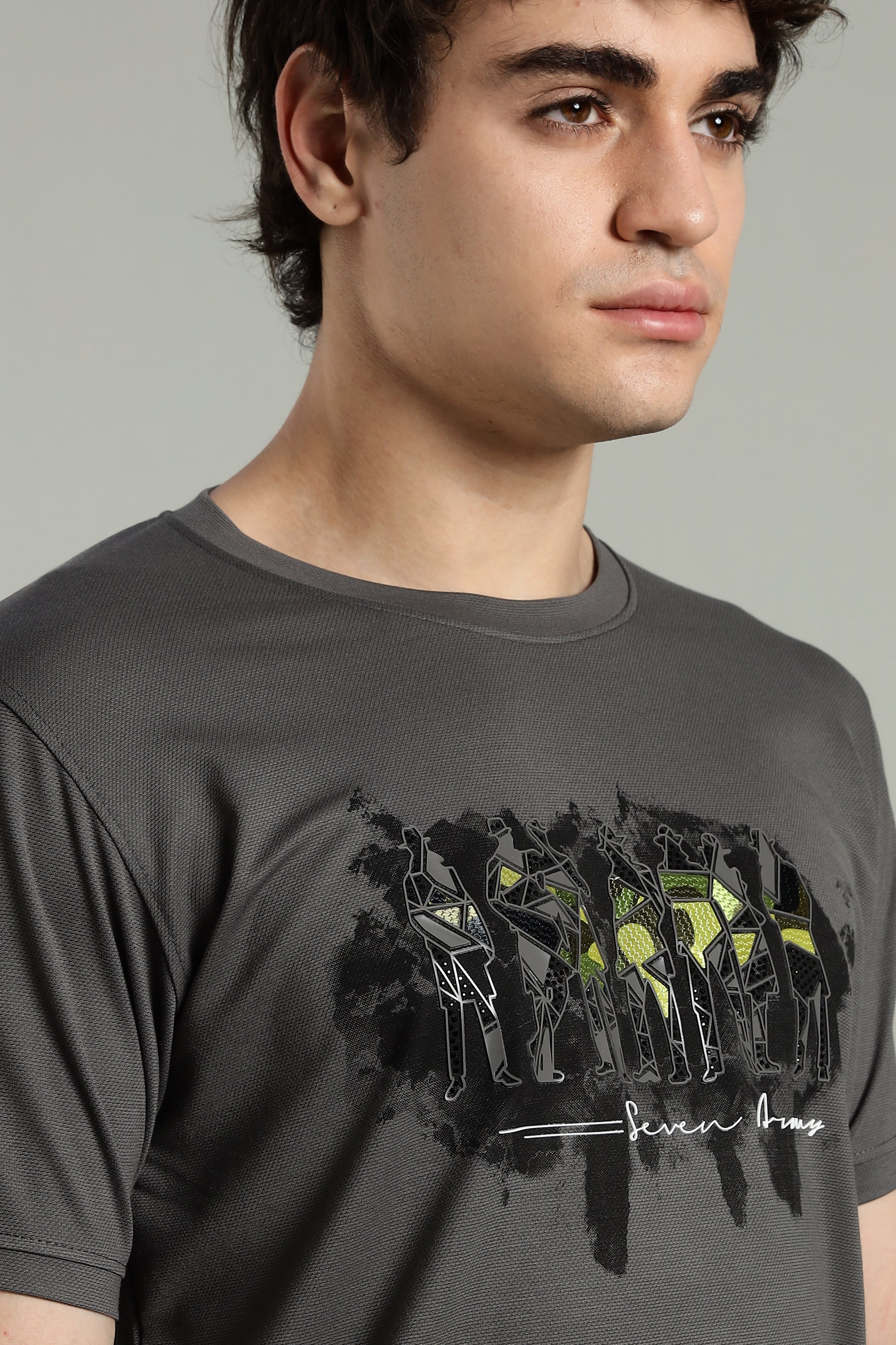 7men Imported Regular Fit T-Shirt with Reflective Detailing