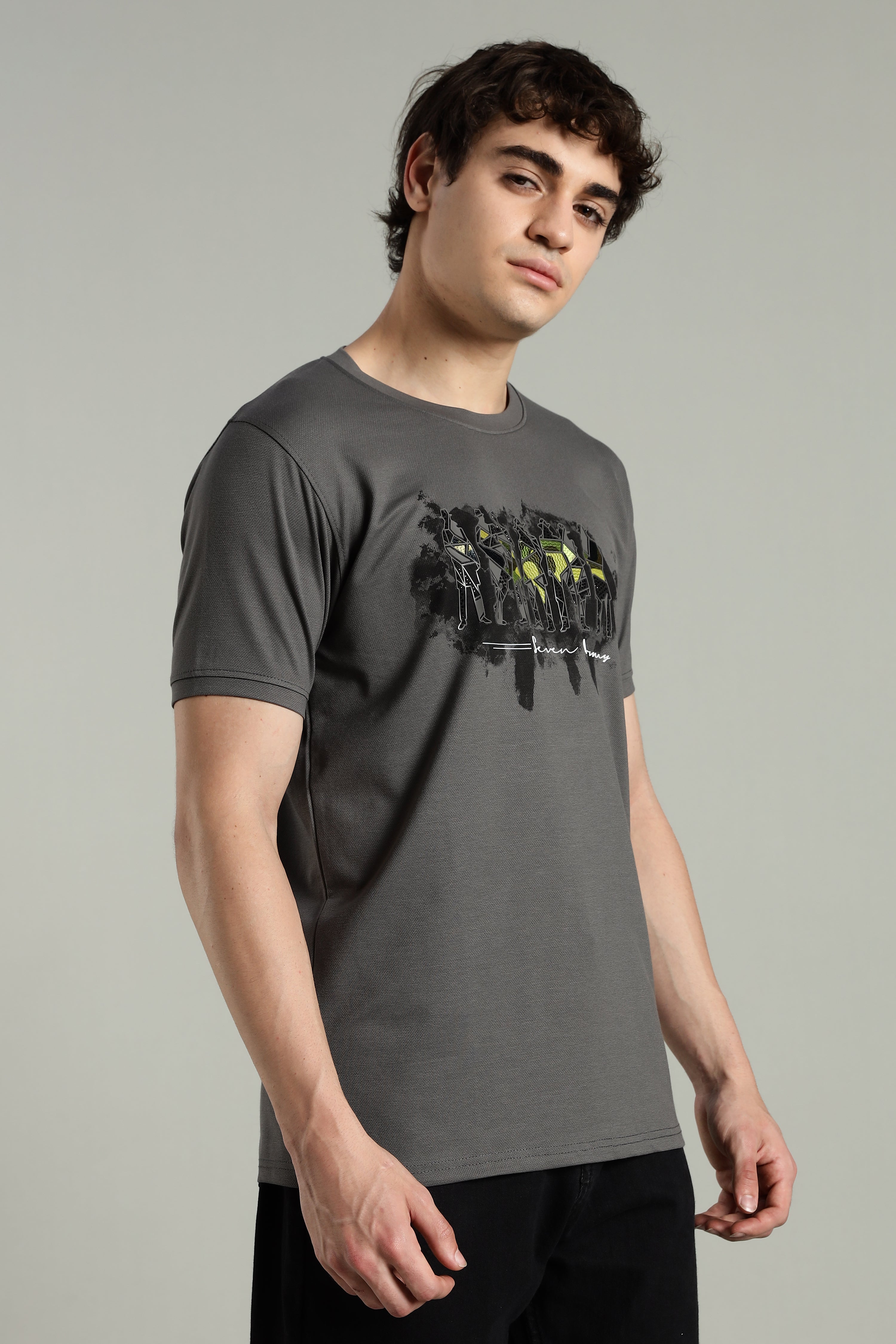 7men Imported Regular Fit T-Shirt with Reflective Detailing