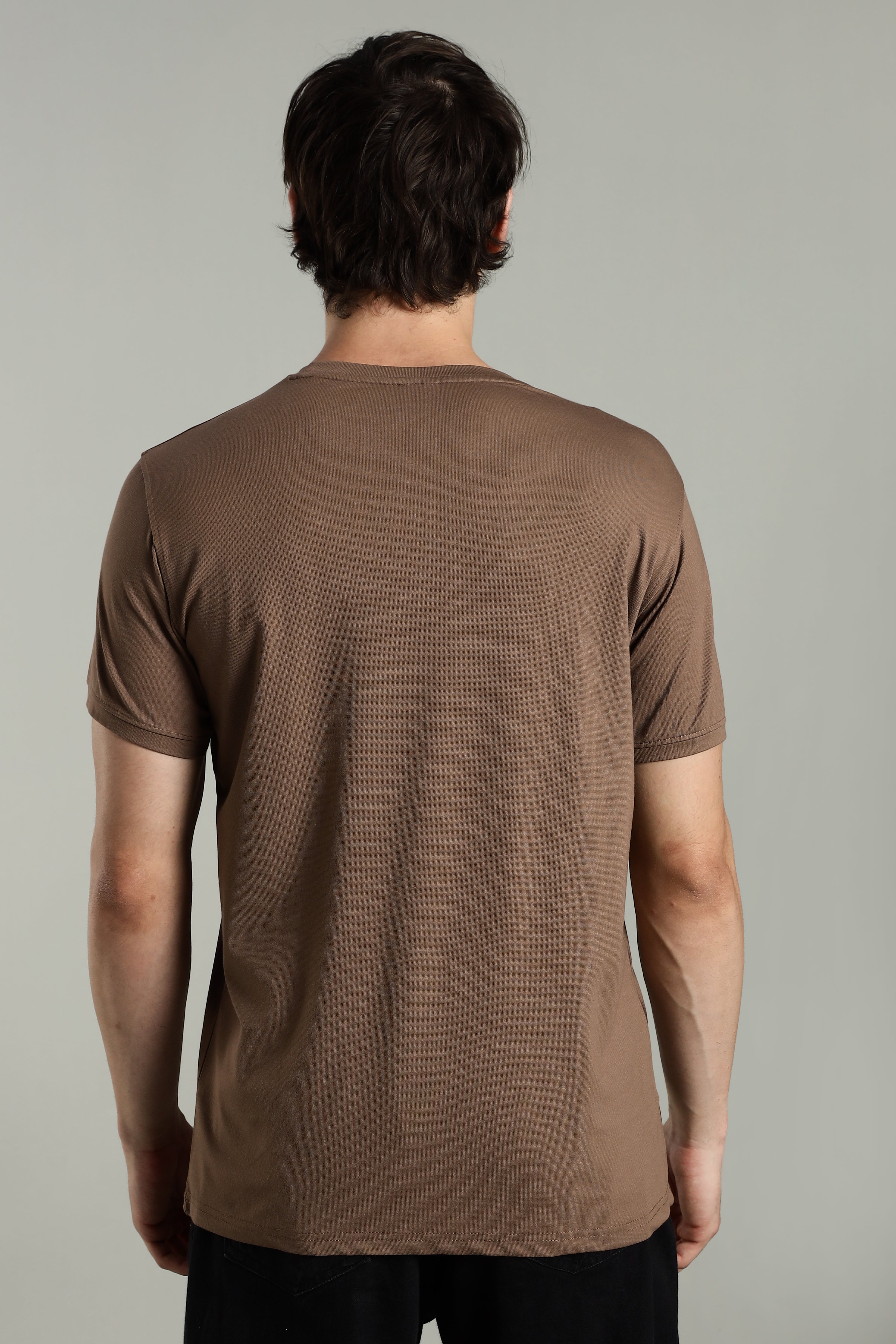 Smoke H/S Creative Metallic Print Partywear T-Shirt for Men