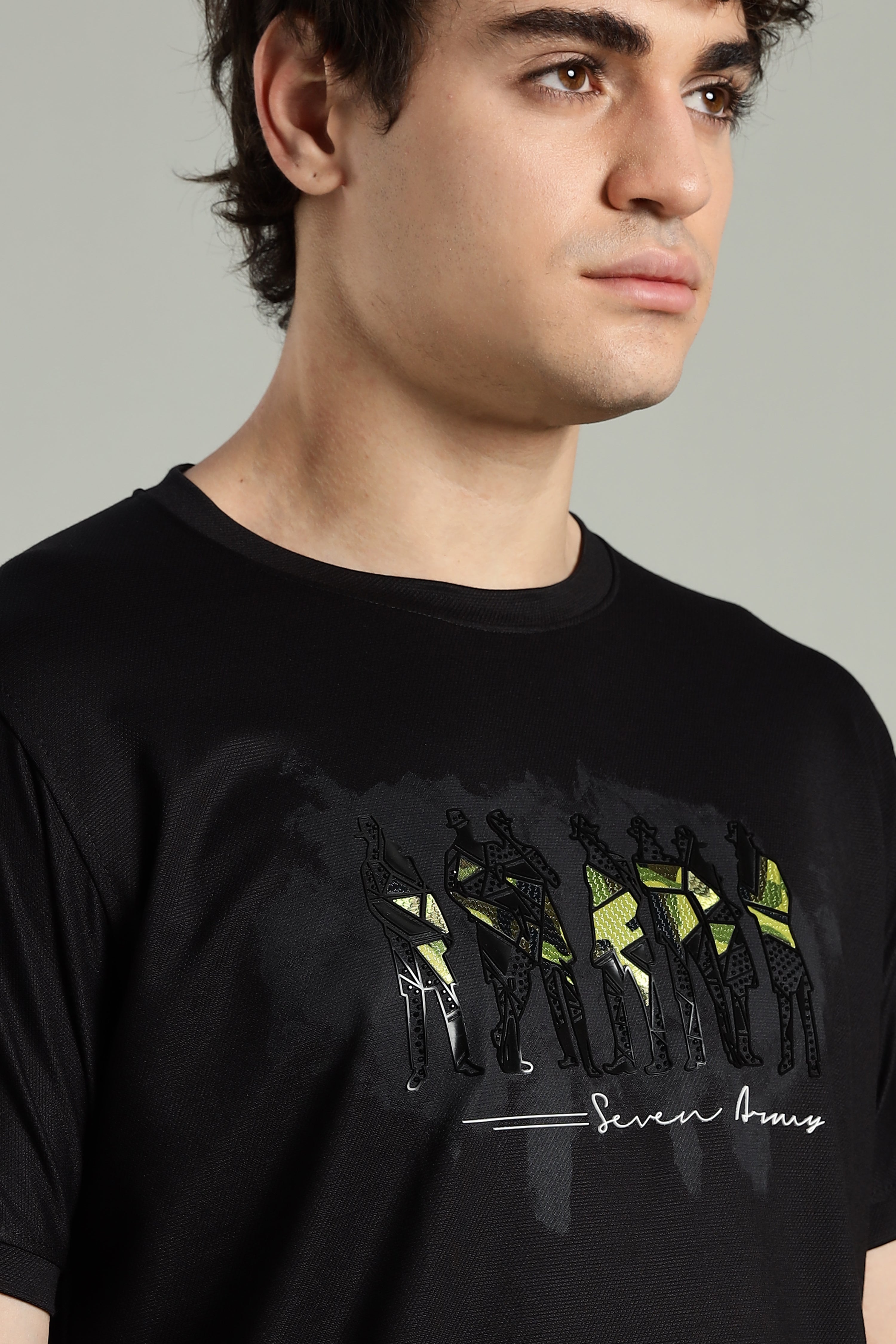 7men Imported Regular Fit T-Shirt with Reflective Detailing