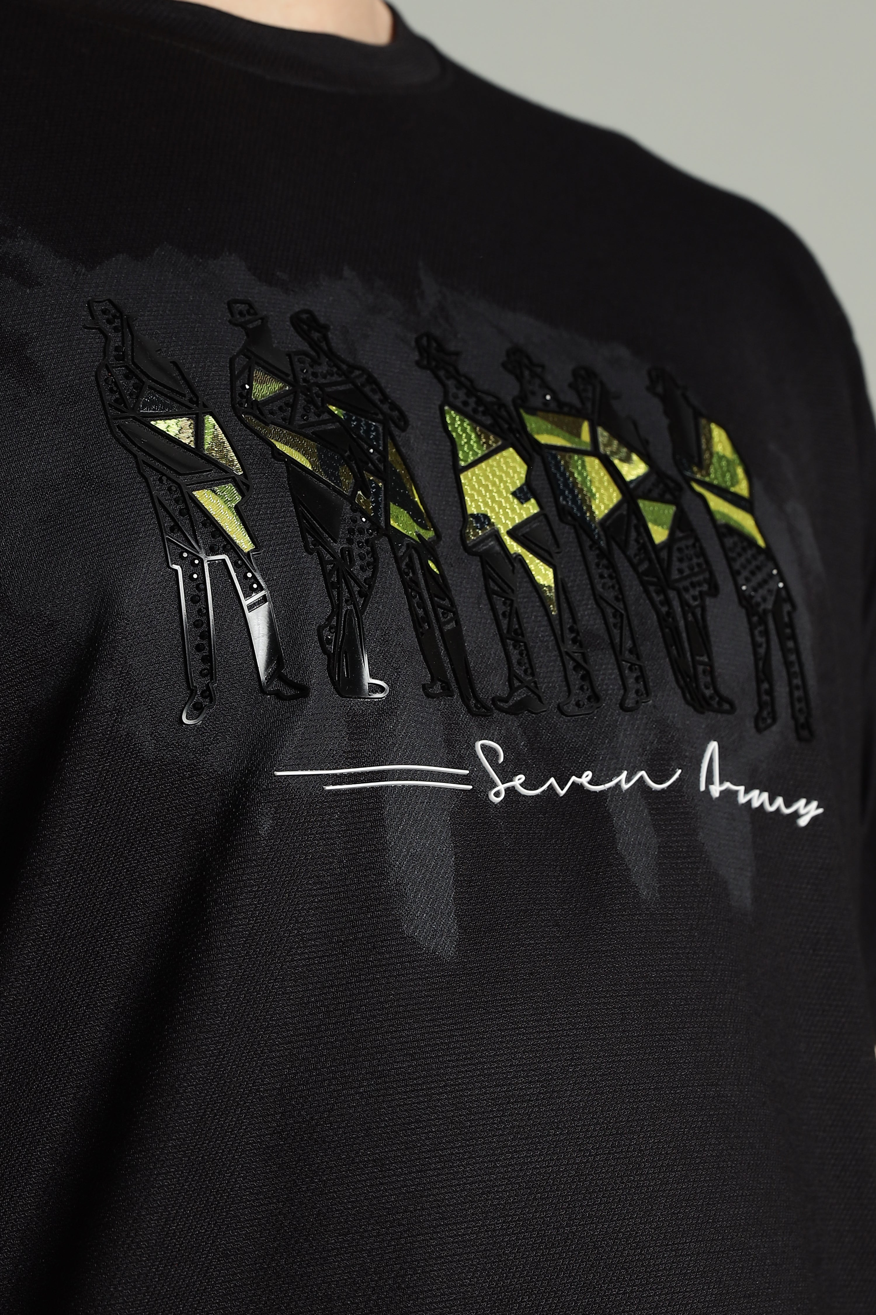 7men Imported Regular Fit T-Shirt with Reflective Detailing