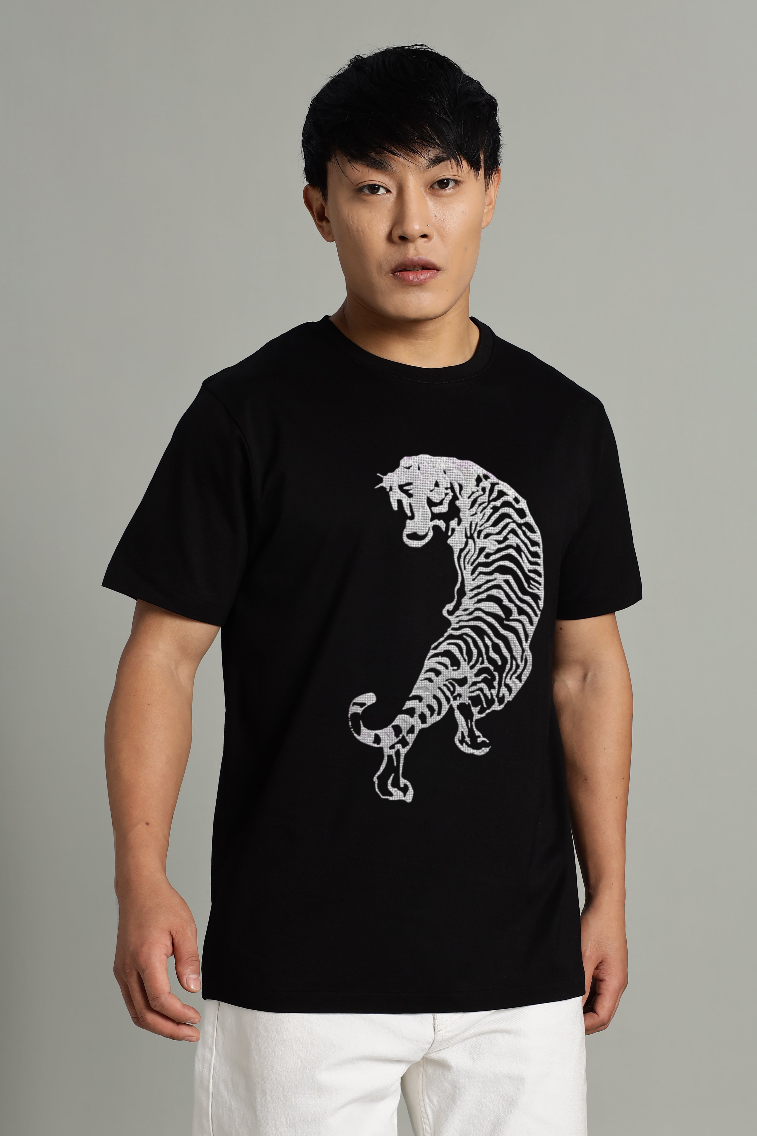 Reflective Tiger Print T-Shirt – Fierce Supima Style